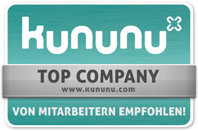 Taros ist stolzer Träger des kununu-Gütesiegels TOP COMPANY